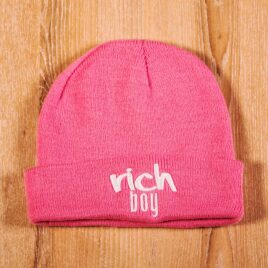3D Rich Boy Pink Beanies